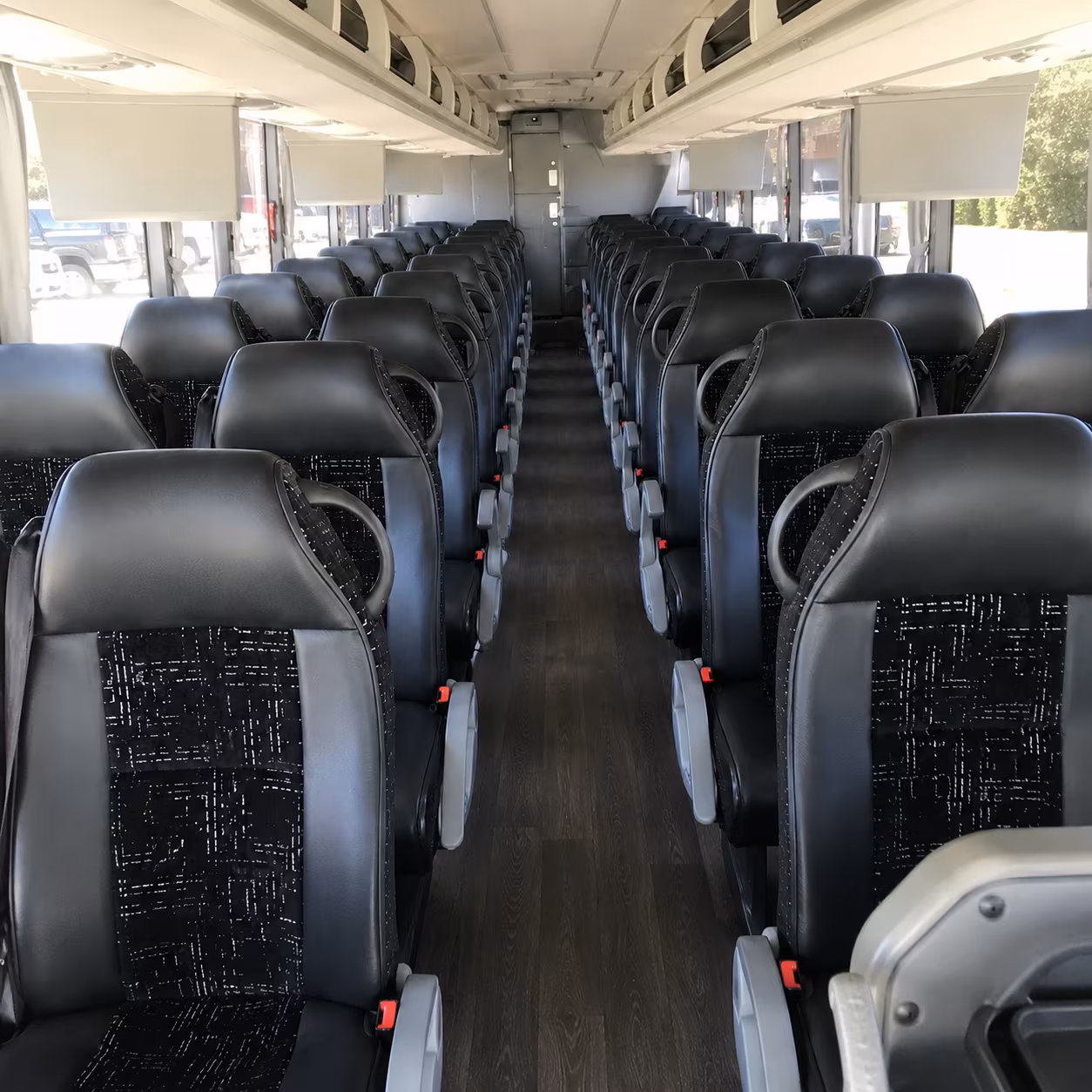 orem charter bus rental interior