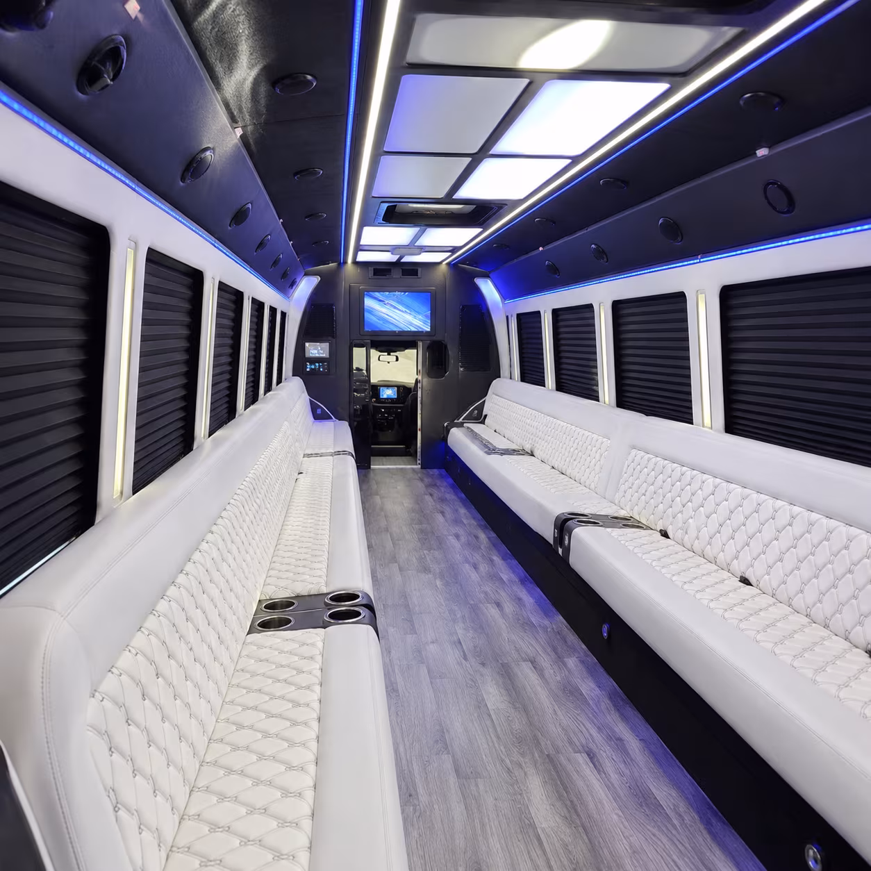 orem party bus rental interior